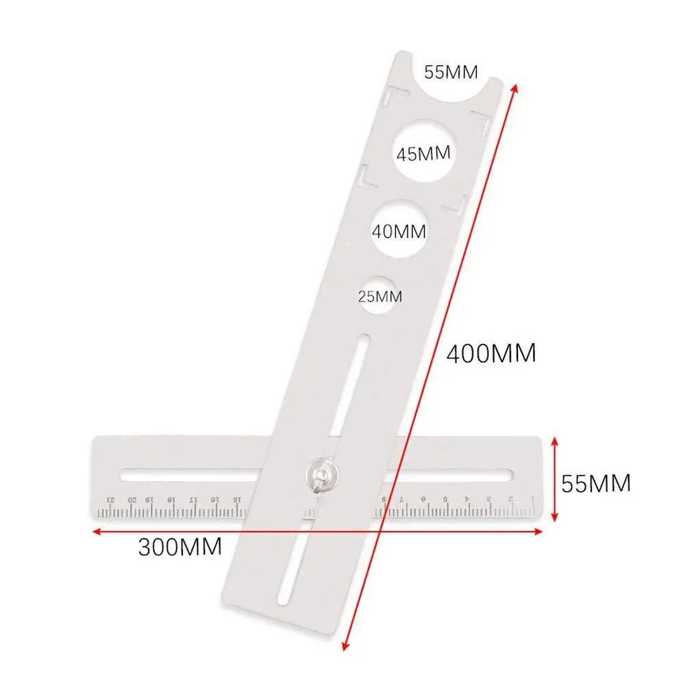 Stainless Steel Tile Hole Opener Locator Marking Hole Punching Positioning Ruler Ceramic Marble Glass Floor Drilling Tools tile hole locator