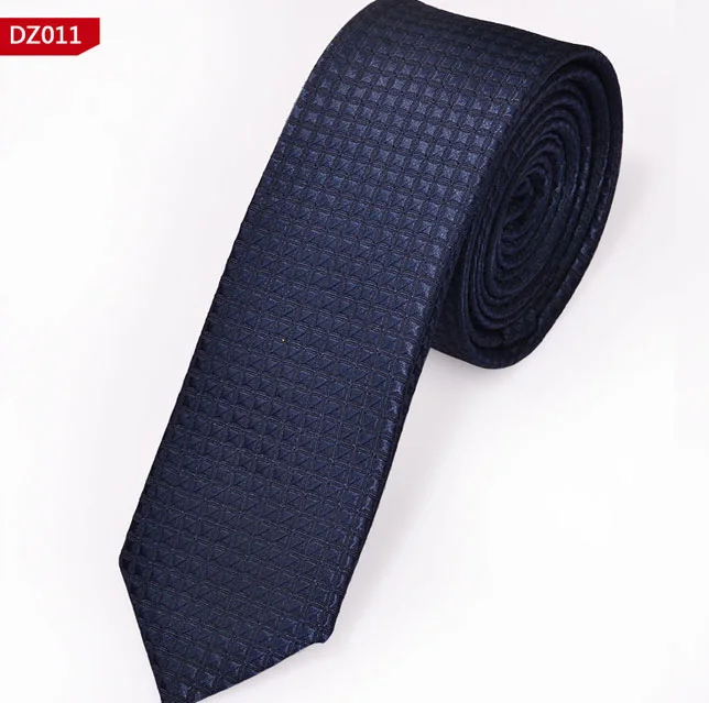 Новинка, мужские повседневные тонкие галстуки, Классические Тканые вечерние галстуки из полиэстера, модный клетчатый мужской галстук в горошек для свадьбы, деловой мужской галстук - Цвет: DZ011