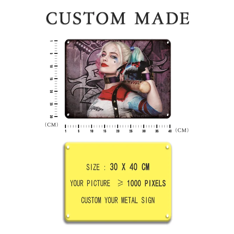 

Custom Vintage Plaque Metal Tin Signs Retro Home Decor Wall Sticker Iron Art Poster Customize License Plates Decoration Maison