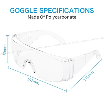 

1Piece Anti Dust Protective Glasses Transparent Goggle Specification Anti-impact Factory Lab Outdoor Work Eye Protective Glasses