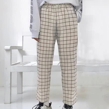 #Special Offers Puimentiua New 2019 Spring Autumn Casual Ankle-Length Pant Elastic Waist Trousers Womens Plaid Loose White Black Patchwork Pants #Special Offers Puimentiua New 2019 Spring Autumn Casual Ankle-Length Pant Elastic Waist Trousers Womens Plaid Loose White Black Patchwork Pants