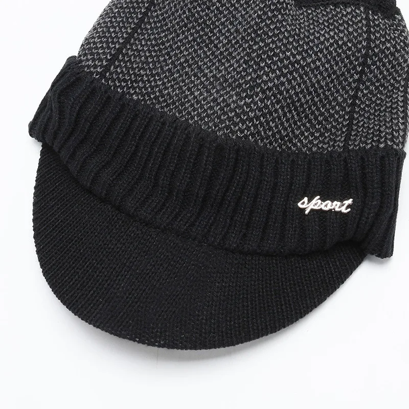 Новые зимние шапки Skullies Beanies с подкладкой толстые вязаные шапочки для мужчин и женщин шерстяной шарф шапки Балаклава шапка-маска