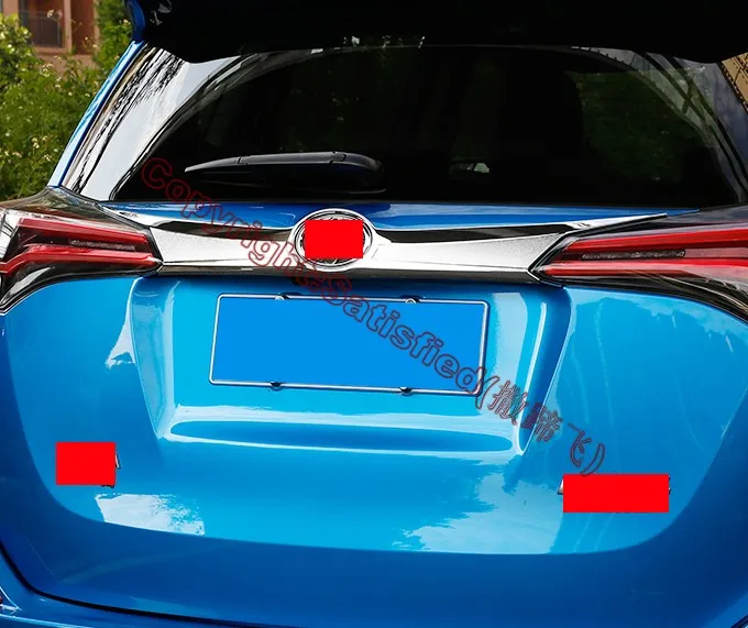Для Toyota RAV4 ABS Хромированная задняя дверь крышка багажника отделка внешней формовки наклейки