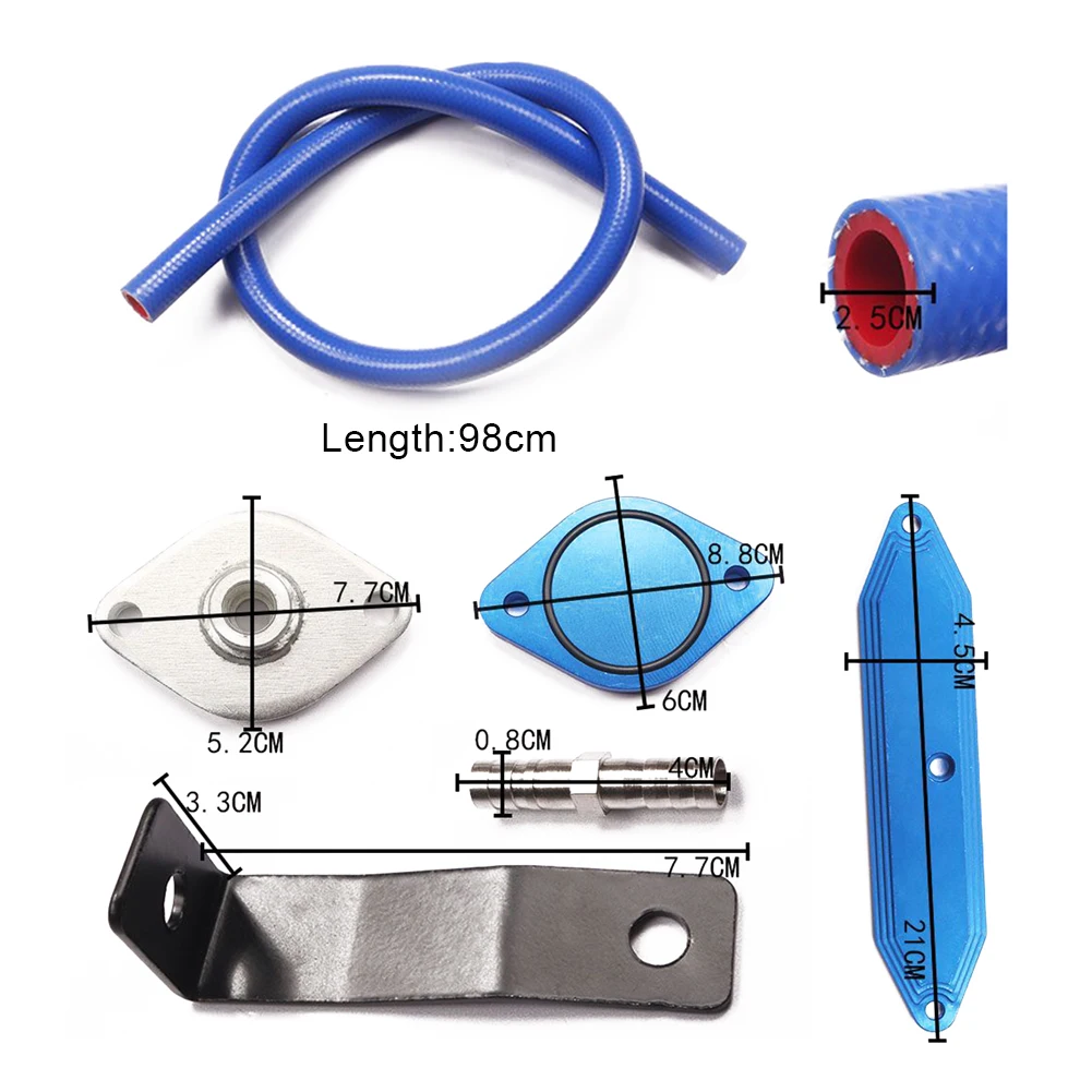 2011- для FORD Delete Kit шланг F250 F350 F450 F550 V8 6.7L 6,7 Powerstroke дизельного автомобиля выхлопные системы EGR обход клапана EGR09