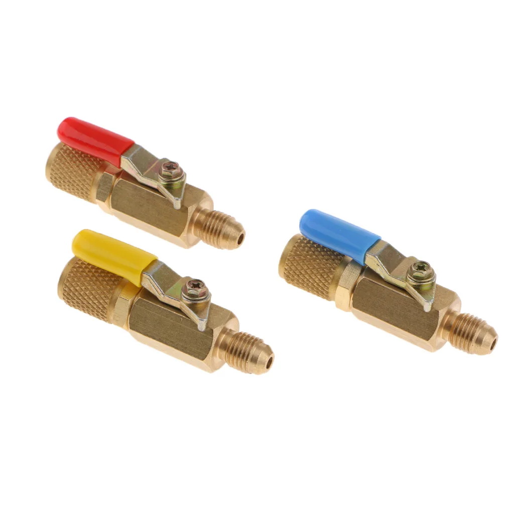 3X1/4 ''SAE A/C HVAC R410A R134A для замены фреона высокого давления запорный шаровой клапан