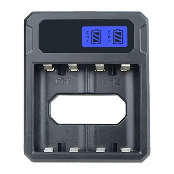 

LED Indicator Portable Battery Charger Practical Dual Channel For Controller Fast 2200mAh Over Current Protection Charging Dock