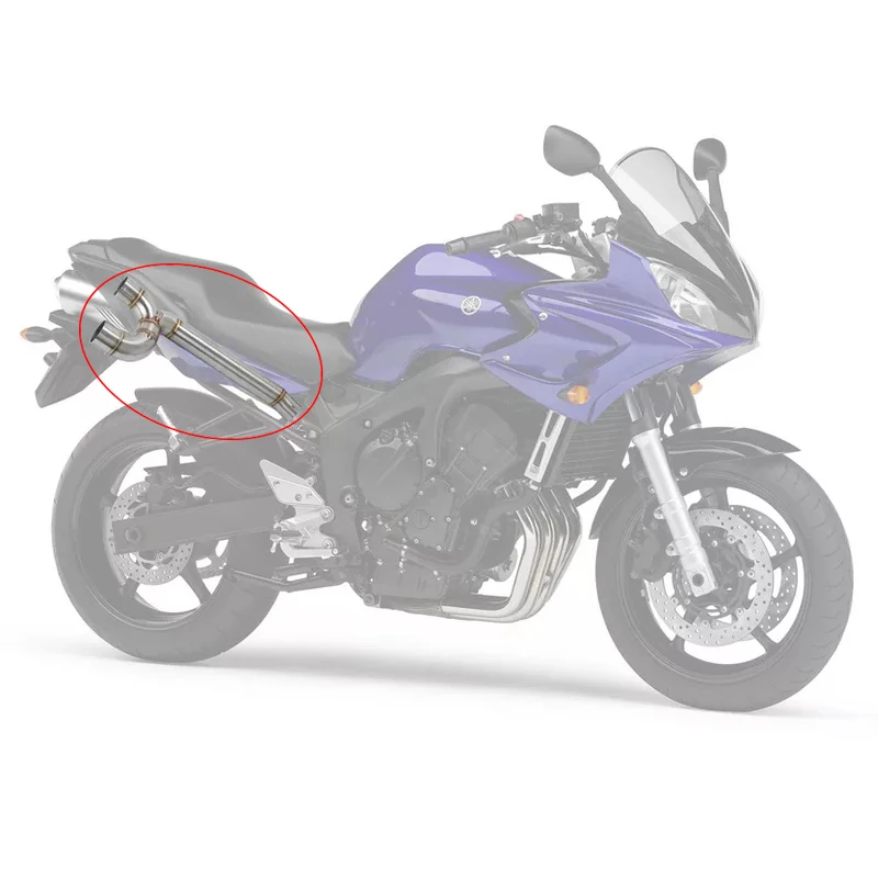 Exhaust System Middle Pipe Link Connect Motorcycle Accessories (13)