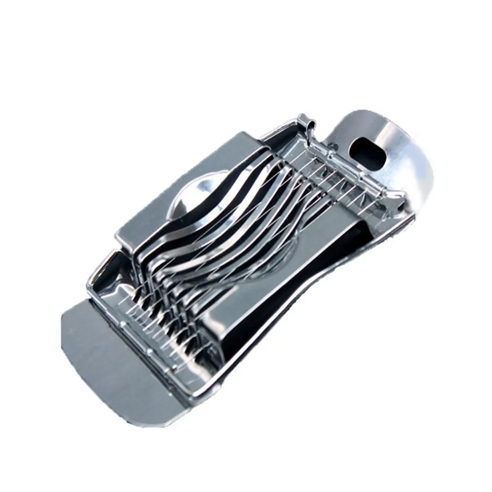 

Silver Color Easy to Use and Clean Stainless Steel Boiled Egg Slicer Section Cutter Mushroom Tomato Cutter Kitchen Novelty Tool