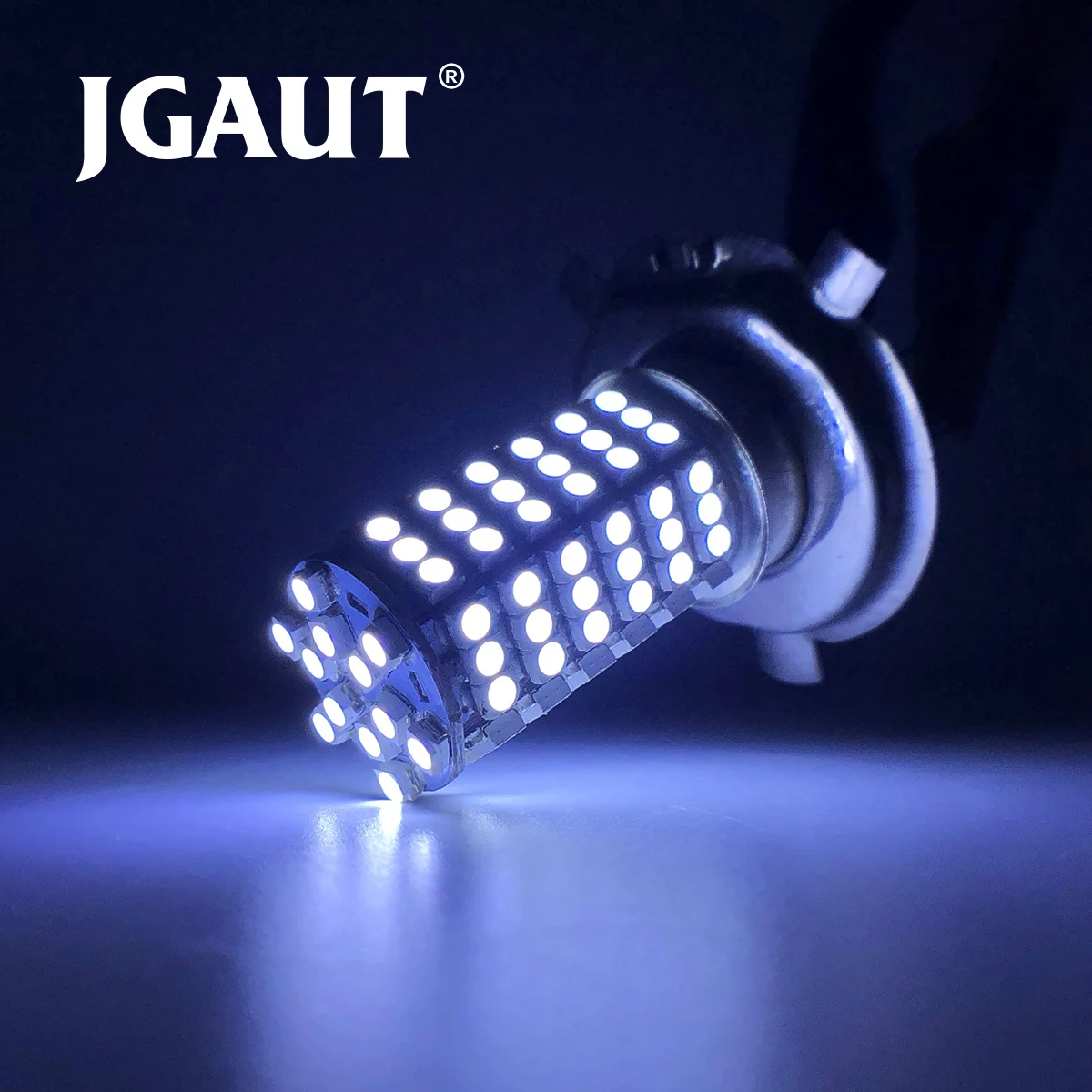 H4 светодиодный супер яркий 3258 120 SMD белый автомобильный противотуманный фонарь 12 в 24 в 6000 К белый для вождения Дневной ходовой Фонарь Авто Canbus