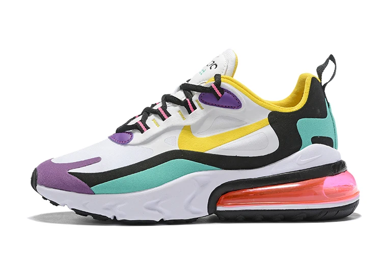 И аутентичный с Nike Air Max 270 реагируют Для женщин кроссовки дышащая и удобная спортивная обувь; Новинка; AT6174-100