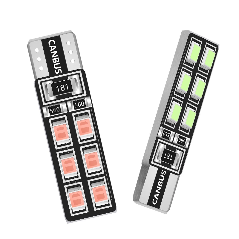 4 шт./партия Canbus T10 12smd 2835 Светодиодный автомобильный светильник Canbus W5W t10 светодиодный canbus 194 2835 SMD без ошибок белые лампочки для стайлинга автомобилей