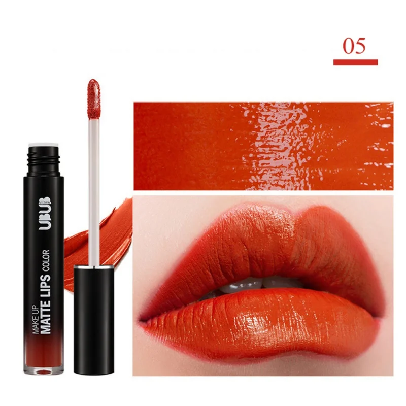 7 Colors Matte Liquid Lipstick Waterproof Moisturizer Smooth Lip Stick Long-lasting Lip Tint Cosmetic Makeup Charming Goddess E1