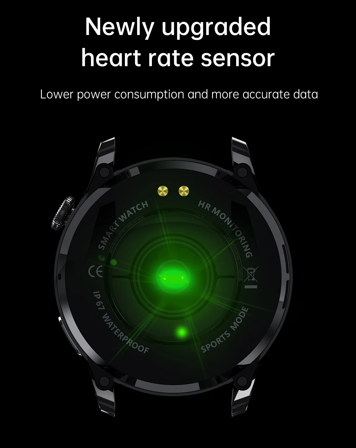 Smartwatch esportivo masculino à prova d'água, relógio