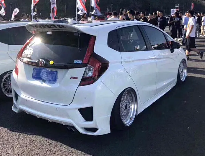 Для Honda Jazz Fit спойлер хэтчбек JDM gk5 стиль ABS Материал заднее крыло автомобиля праймер цвет задний спойлер