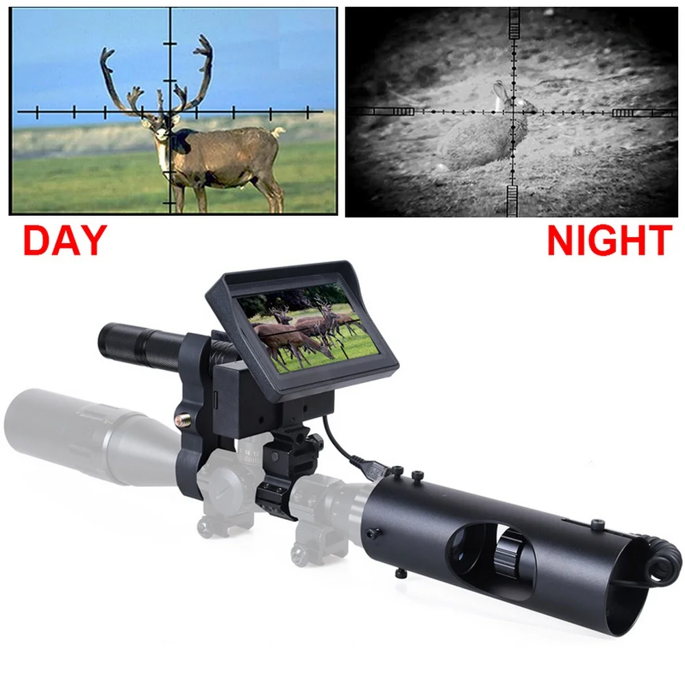 

New Night Vision Scopes Hunting Riflescope 800m Digital Infrared Camera Waterproof Night Vision Photo Recording Playback Camera