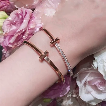 

NEW Fashion Bracelets Bangles Party Birthday Valentine Gift Hot Sale 1:1 S925 Sterling Silver Brand Jewelry for Women Girls