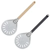 Pizza Turning small Pizza Peel Paddle Short round Pizza Tool Non Slip wooden Handle 7 8 9 inch Perforated Pizza Shovel Aluminum ► Photo 3/6