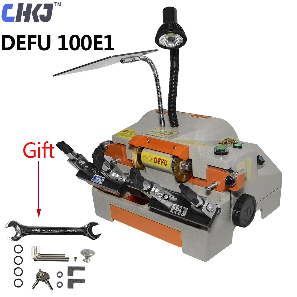 

CHKJ DEFU 100E1 Double Head Duplicating Car Auto key Cutting Machine Horizontal Machine For House Door Key Duplicated Machine
