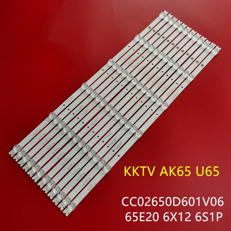 LED 백라이트 KKKTV AK65 U65 le 8822a CC02650D601V06 65E20 6X12 6S1P|LED 바 ...