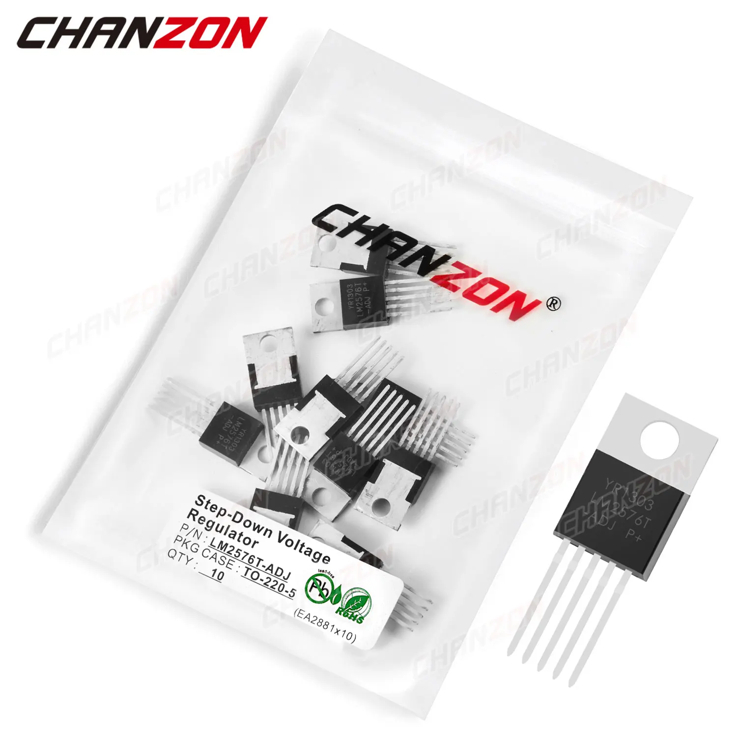 10Pcs LM2576T-ADJ ZU-220 LM2576T LM2576 ADJ LM 2576T Schritt-Unten Spannung Regler Transistor Bipolar Junction BJT Rohr Fets – Detail 1