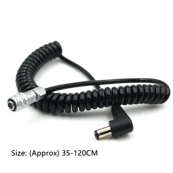 

Accessories Camera Power Cable Connector Coiled Adapters Battery Plug 2 Pin Spring Plastic Cinema DC5.5x2.5mm For BMPCC 4K