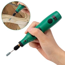 USB 5 В DC 10 Вт мини беспроводной шлифовальный станок с переменной скоростью Вращающийся набор инструментов дрель гравер ручка для фрезерования полировки