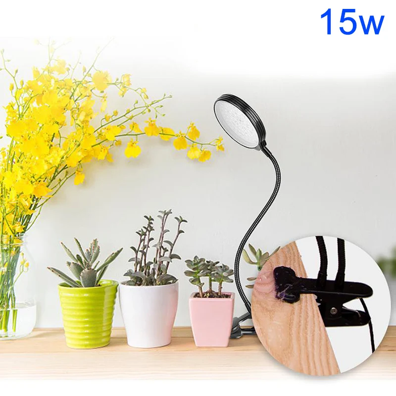 

1pcs USB Plant Grow Light Desk Clamp Lamp Waterproof Timing Dimming Accessories