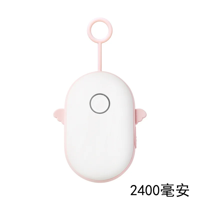 Demon hand warmers angel mini usb 2400 мАч/4000 мАч перезаряжаемая Мобильная мощность теплая Зарядка для малышей сокровище Meng pet теплый ребенок - Цвет: angel  2400mah