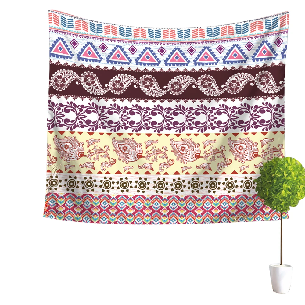 Lychee Mandala Series Printed Wall Hanging Tapestry Polyester Blanket Art Wall Carpet Home Decorative Tapestry