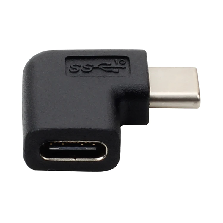 USB-C штекер-Женский расширительный тест боковой локоть высокоскоростной Сертификация USB3.1 type-C адаптер