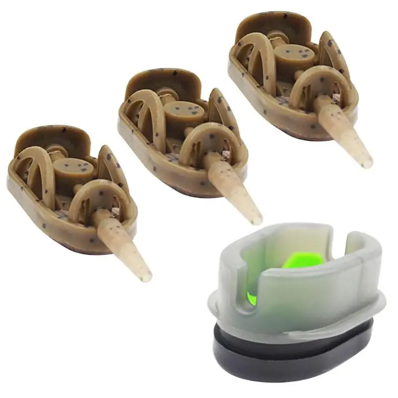 

Durable Fishing Nest Device Delicate Design Portable Carp Fishing Parts 3+1 Feeder Mould Set Sinker Method Flat Troughs
