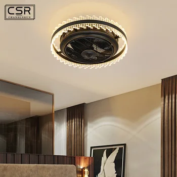 

Smart Ceiling Fan Lamp with Remote Control Bedroom Led Ceiling Lights Fan Simple Lighting Fan Ventilador De Techo