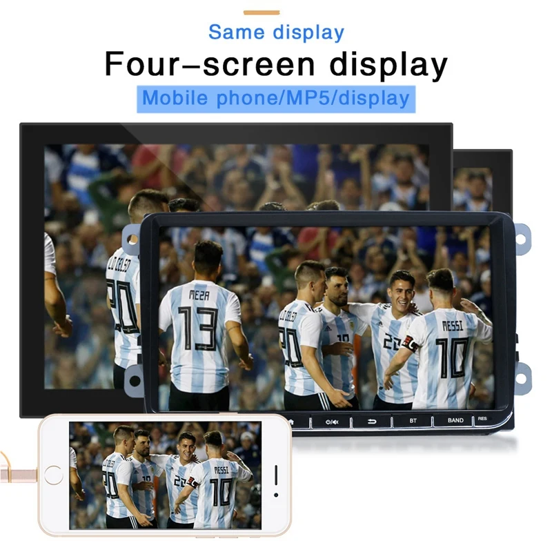9 дюйм Радио стерео HD экран реверсивное изображение Bluetooth IOS Android Mirrorlink многофункциональный MP5 плеер Подходит для Passat Golf MK5