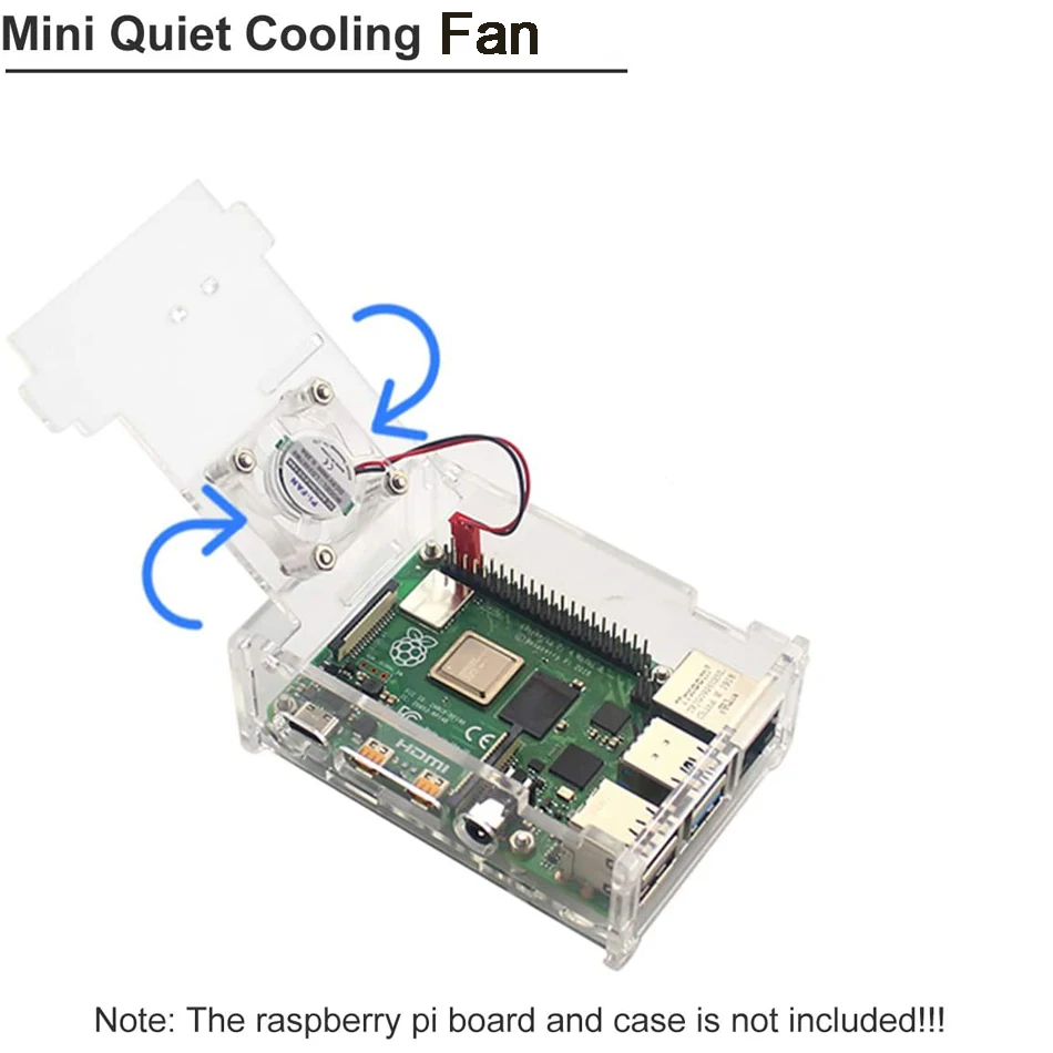 Transparent-Raspberry-Pi-Cooling-Fan-For-Raspberry-Pi-4-Fan-DC-Brushless-CPU-Quiet-LED-Fan (2)