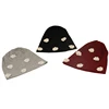 Geebro New Adult Hat For Men And Women Solid Color Flower Accessorie Ribbing Beanies Warm Soft Casual Skullies Bonnet Gorras Cap 3