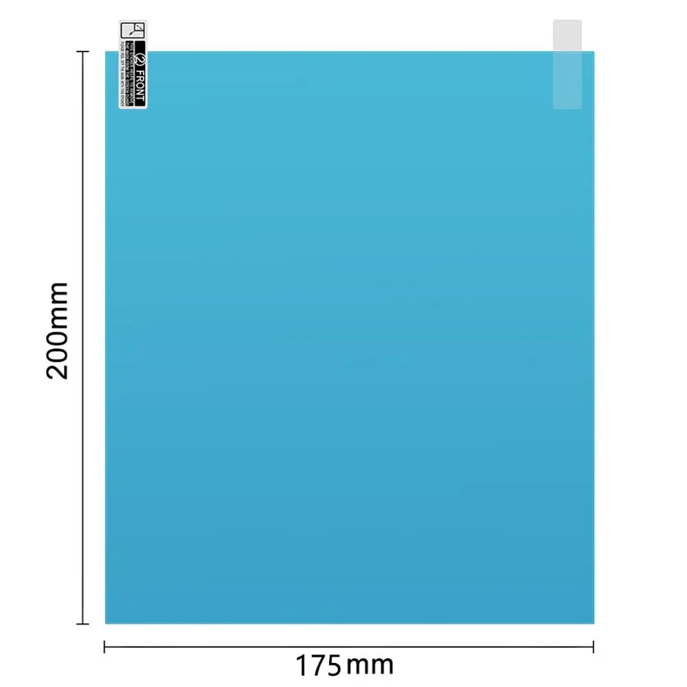 175x200 мм, Автомобильное зеркало заднего вида, непромокаемая пленка, полноэкранное стекло, противотуманное стекло, боковое окно, светоотражающее зеркало, универсальная водонепроницаемая пленка