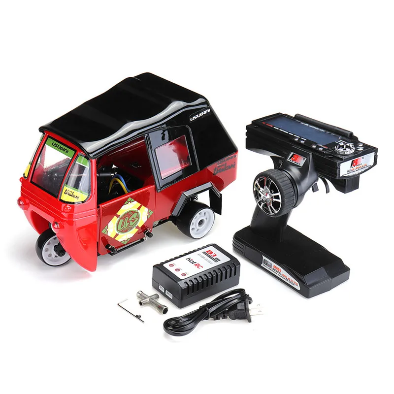

Usukani D3T 1/8 2.4G RWD RC Car Electric Drift Tricycle Vehicle RTR Model Front fork two-spring shock for Children