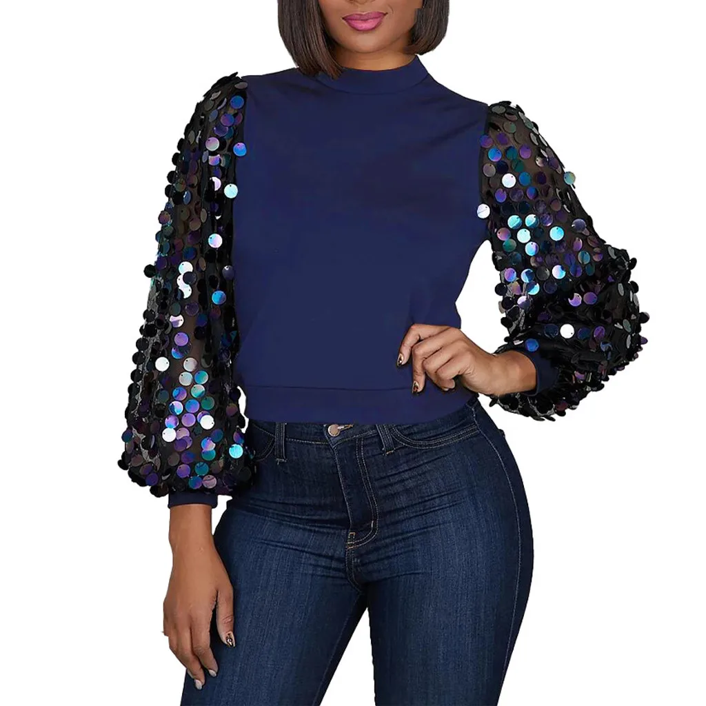 блестящий свитшот