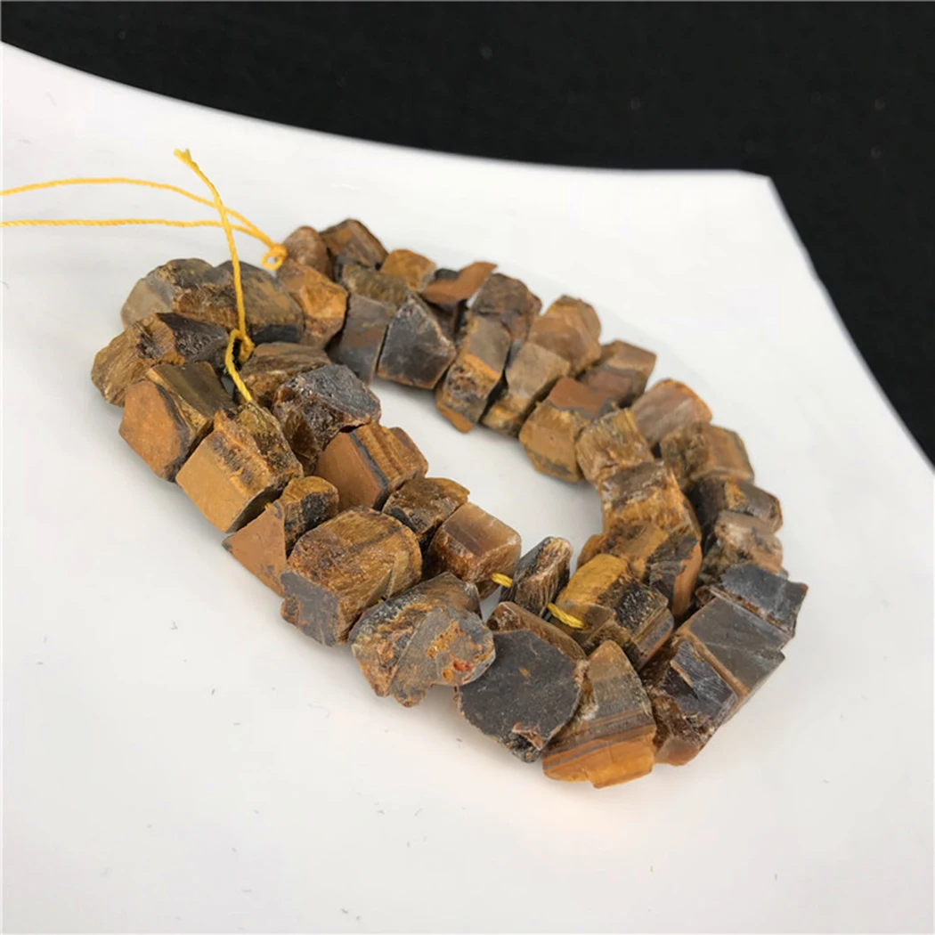 43-46pcs Lapis Lazuli Aquamarine Prehnite Tourmaline Amethyst Citrine Labradorite raw Gemstone beads 13-15mm for Jewelry Making