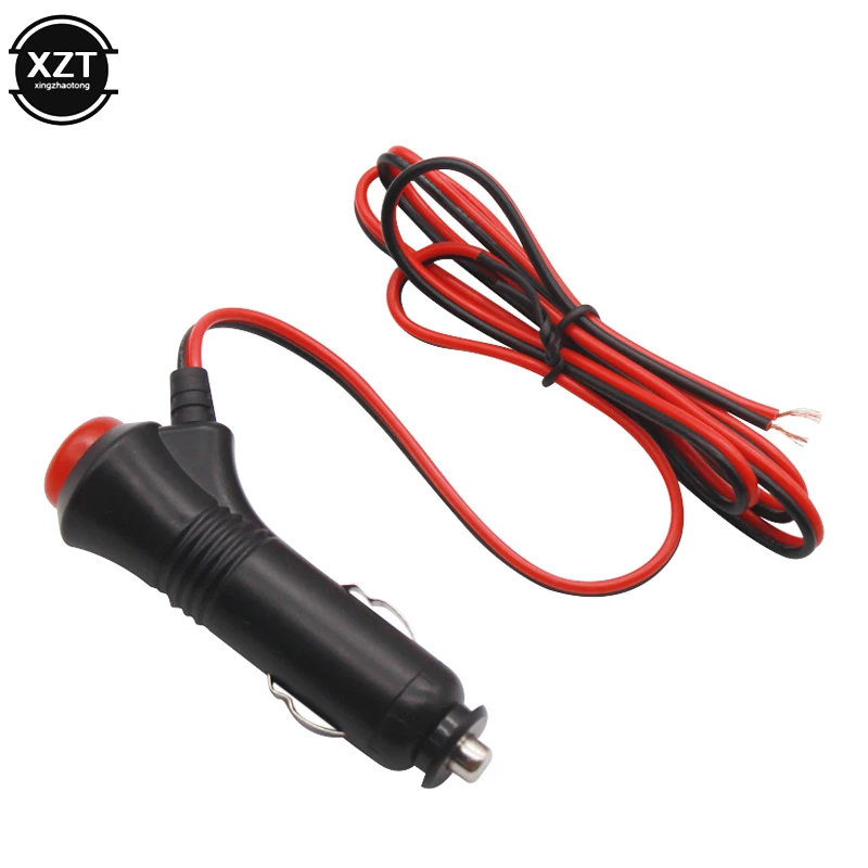 12V 24V кабель подключения ко входу AUX аудиосистемы автомобиля мотоцикла автомобиля гнездо для автомобильного прикуривателя с разъемом для подключения к переключатель вкл./выкл. 1,5 м универсальный разъем Переключатель