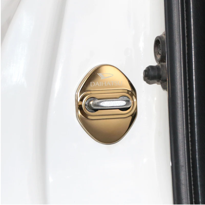 4PCS car Auto Door Lock Decoration Cover Case For Daihatsu D-Base D-R Pico Copen Sirion Mira Materia car Accessories