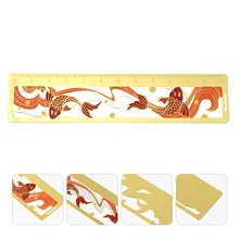 Livro portátil régua estudantes régua artigos de papelaria fonte