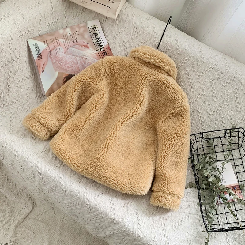 Модное пальто из искусственного меха для мамы и дочки, зимнее теплое пальто с карманами для женщин и девочек, милая уличная куртка для сестер