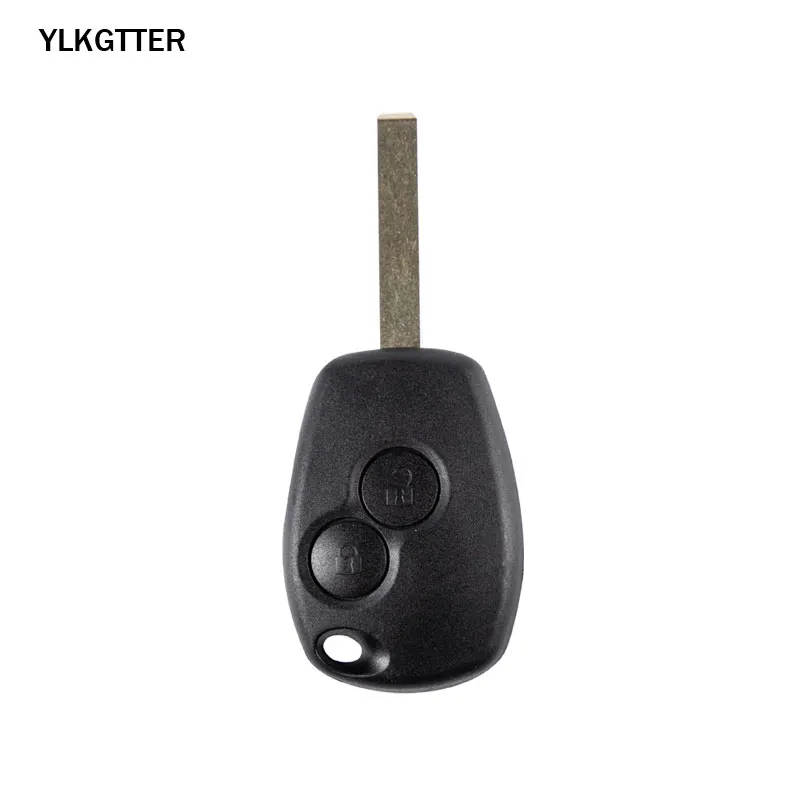 YLKGTTER 433/434 МГц дистанционный Автомобильный ключ для Renault Duster Modus Clio Twingo Dacia Logan Sandero с чипом PCF7946 и Uncut VA2 Blade - Цвет: Black