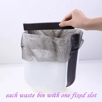 

Waste Bin Collapsible Hanging Trash Can Small Garbage Box Attached To Cabinet Door Kitchen Drawer Bedroom Dorm Room Car