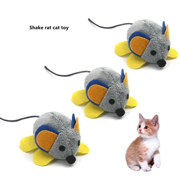 

Cute Plush Vibration Mouse Funny Cat Mini Little Mouse Toy Cats Pet Kitten Playing Teaser Chasing Interactive Toys Pet Supplies