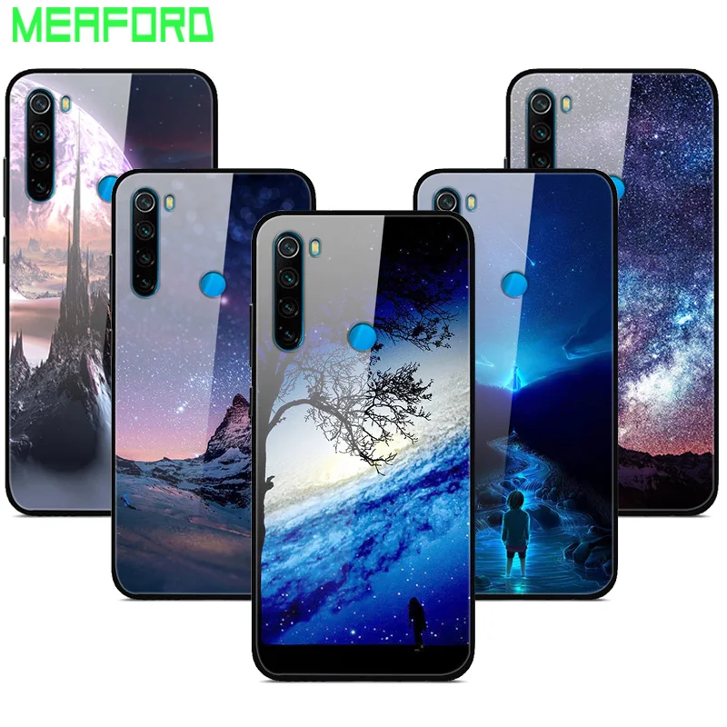 Чехол для Xiaomi Redmi Note 8 T чехол с закаленным стеклом Космический планетой 9S задний 9 S