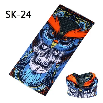 Skull Series Bandanas Sport Bicycle Motorcycle Variety Turban Magic Headband Veil Multi Head Scarf Scarves Face Mask Wrap mens navy scarf