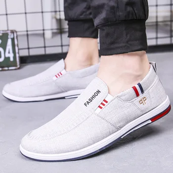 

Trendy Sneakers Men Casual Shoes Tenis Driving Shoes Breathable Men Flat Non-slip Loafers Men Canvas Shoes Sapato Masculino