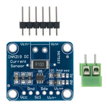 

10pcs INA219 Bi-directional DC Current Power Supply Sensor Breakout Module DIY 3V-5V IIC I2C Power Monitoring Sensor Module